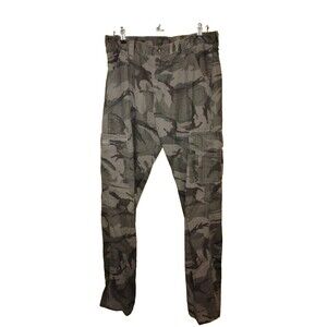 Wrangler Jeans Co. Men’s Cargo Pants Size 34/34 Black Gray Camo Utility Workwear